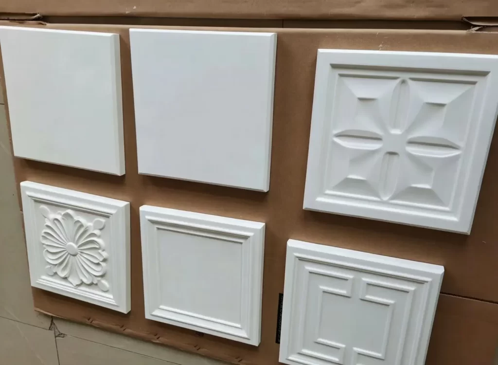 High quality gypsum powder for 3D wall tiles, perfect for luxury store and architectural feature wall