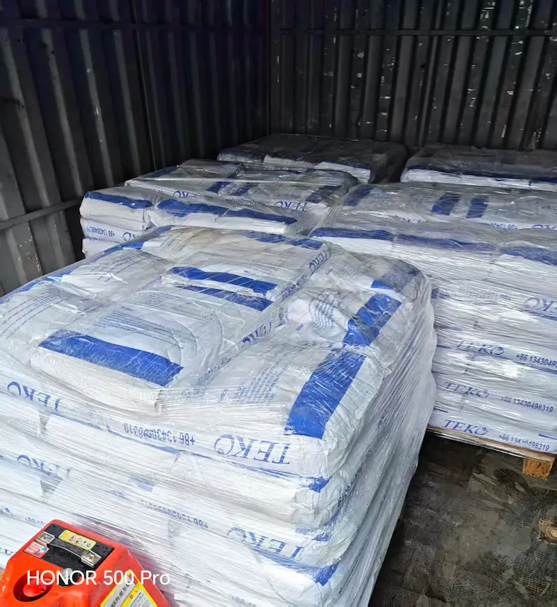 Bulk Wholesale Gypsum Powder Pallets Loaded in Container